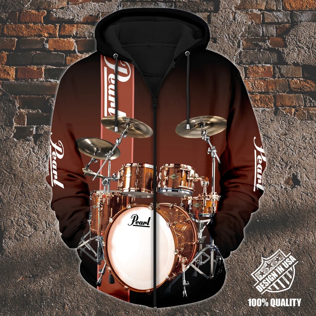 Pearl Drummer zip hoodie2