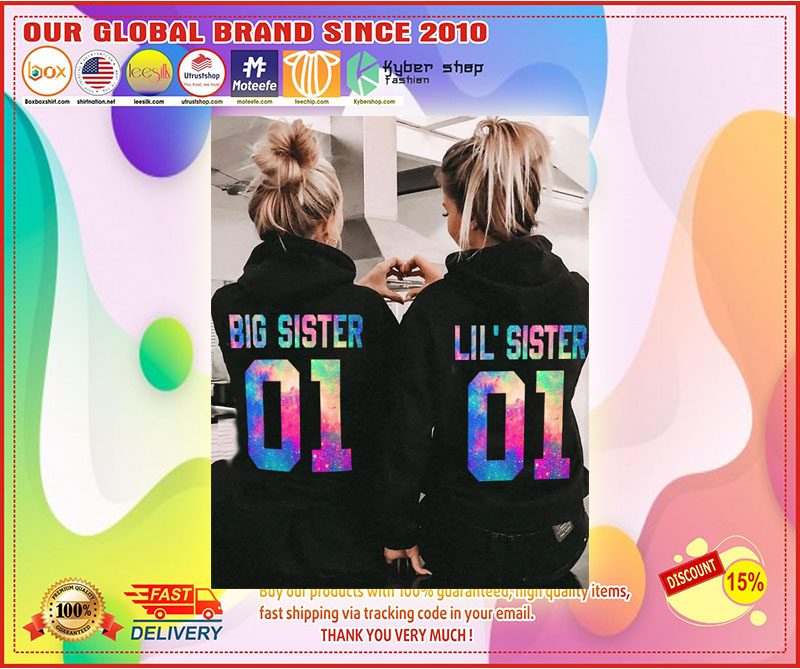 Big and little sister 3D hoodie custom number 4