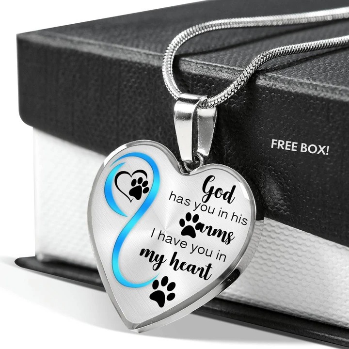God has you in his arms I have you in my heart necklace 4