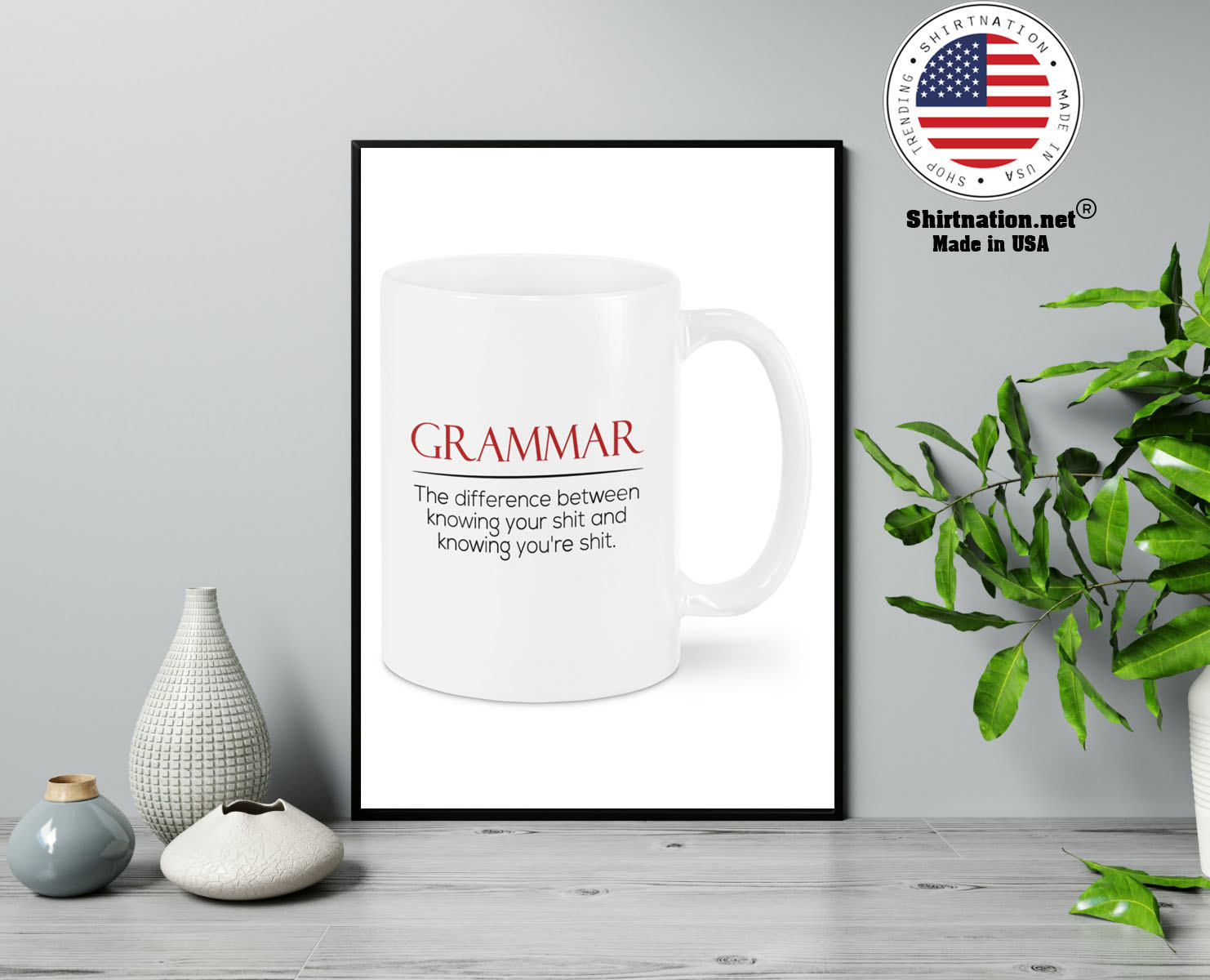 Grammar the difference between knowing your shit and knowing youre shit mug 13