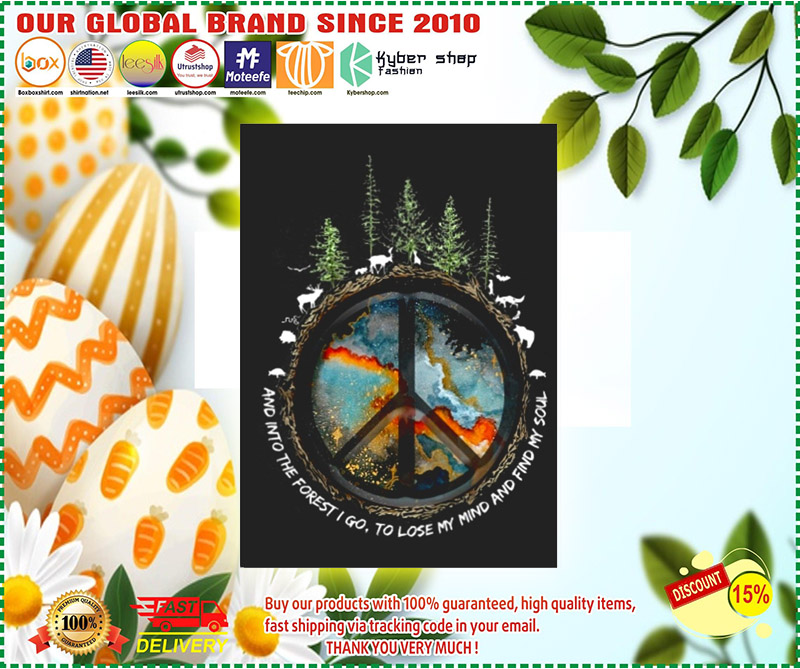 Hippie peace and into the forest I go stickers 2