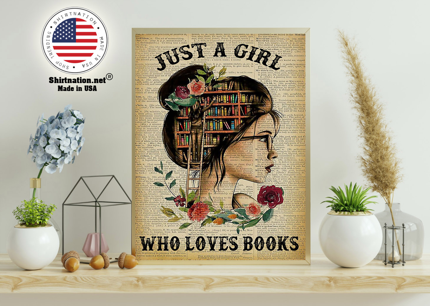 Just a girl who loves books poster 11