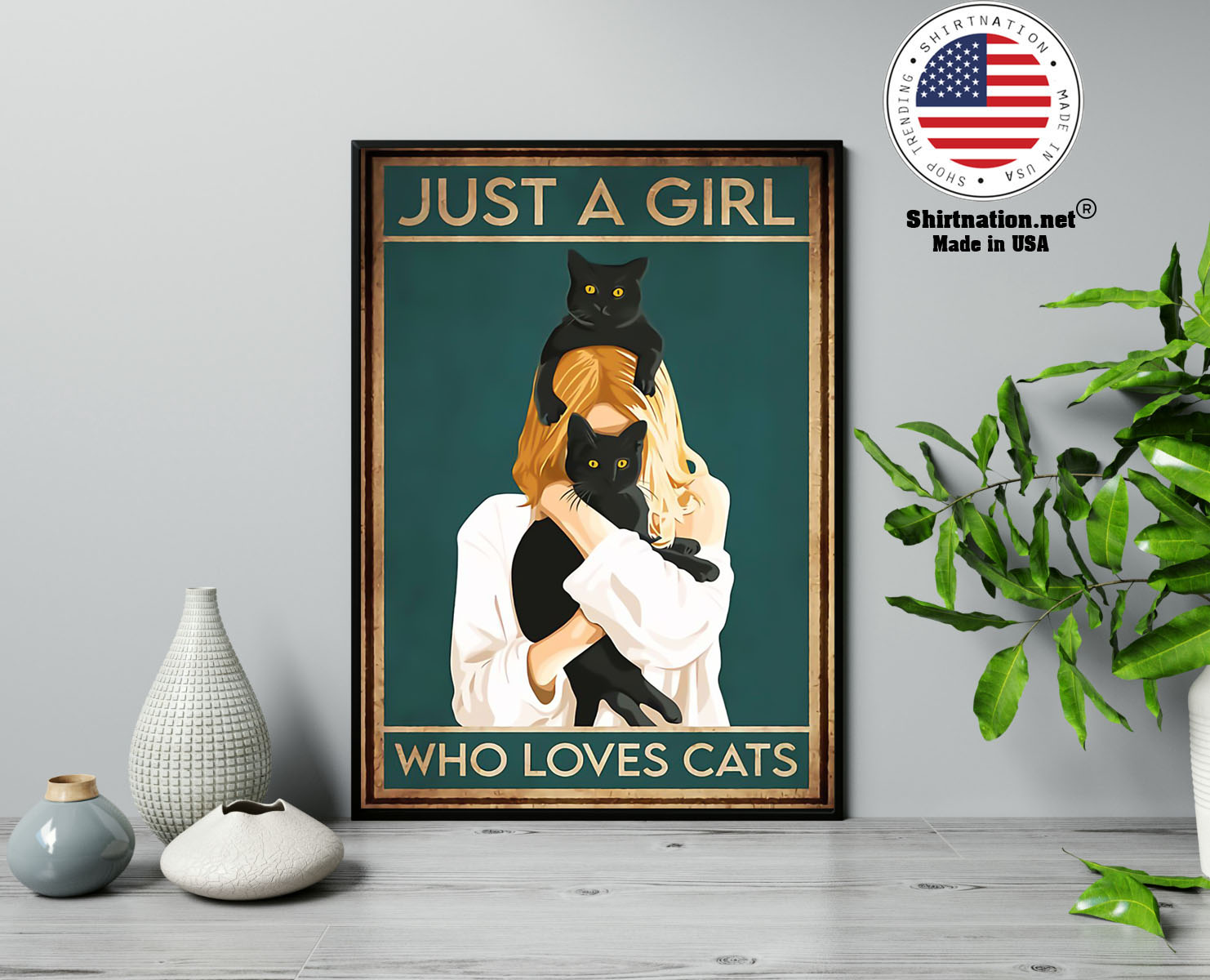 Just a girl who loves cats poster 13