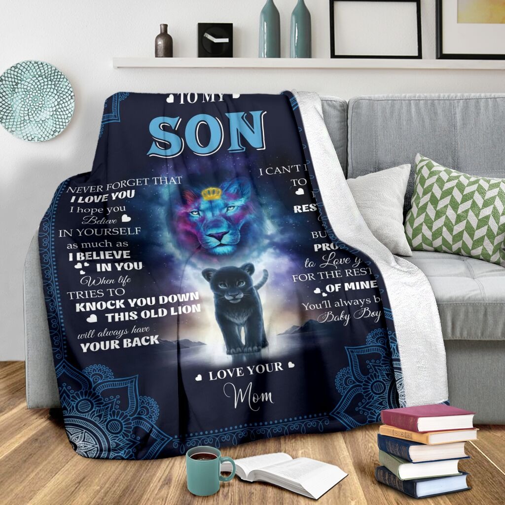Lion to my son blanket 2