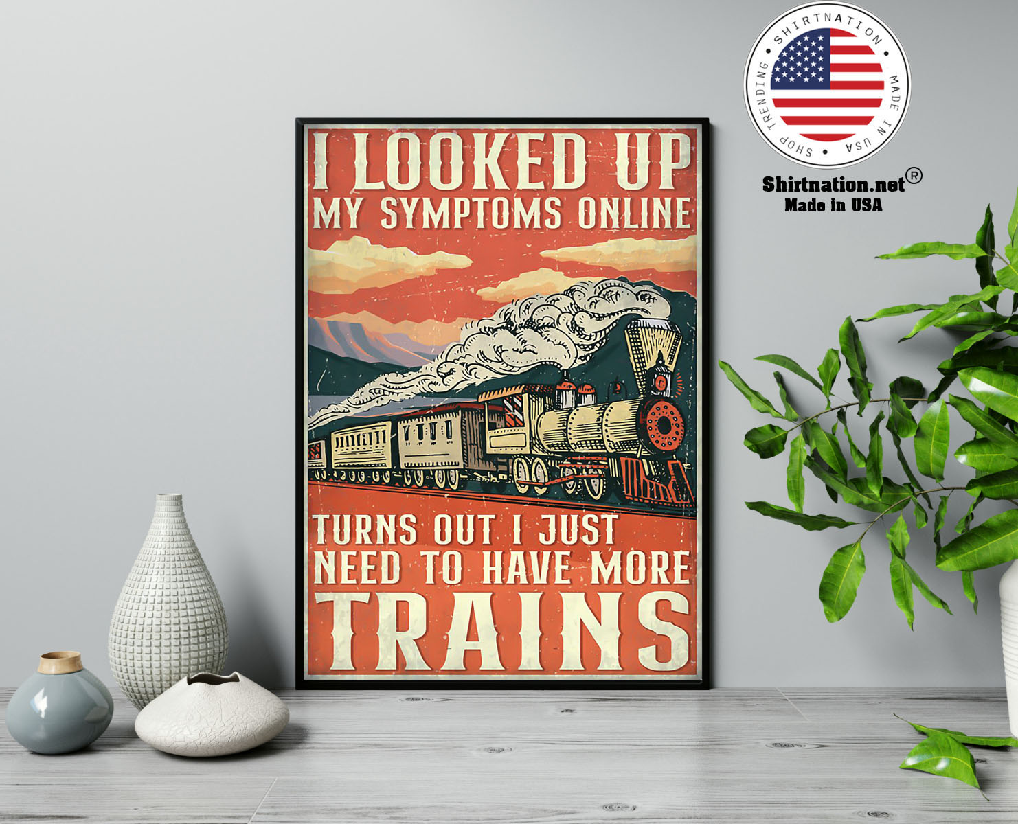 Model railroad looked up my symptoms online poster 13