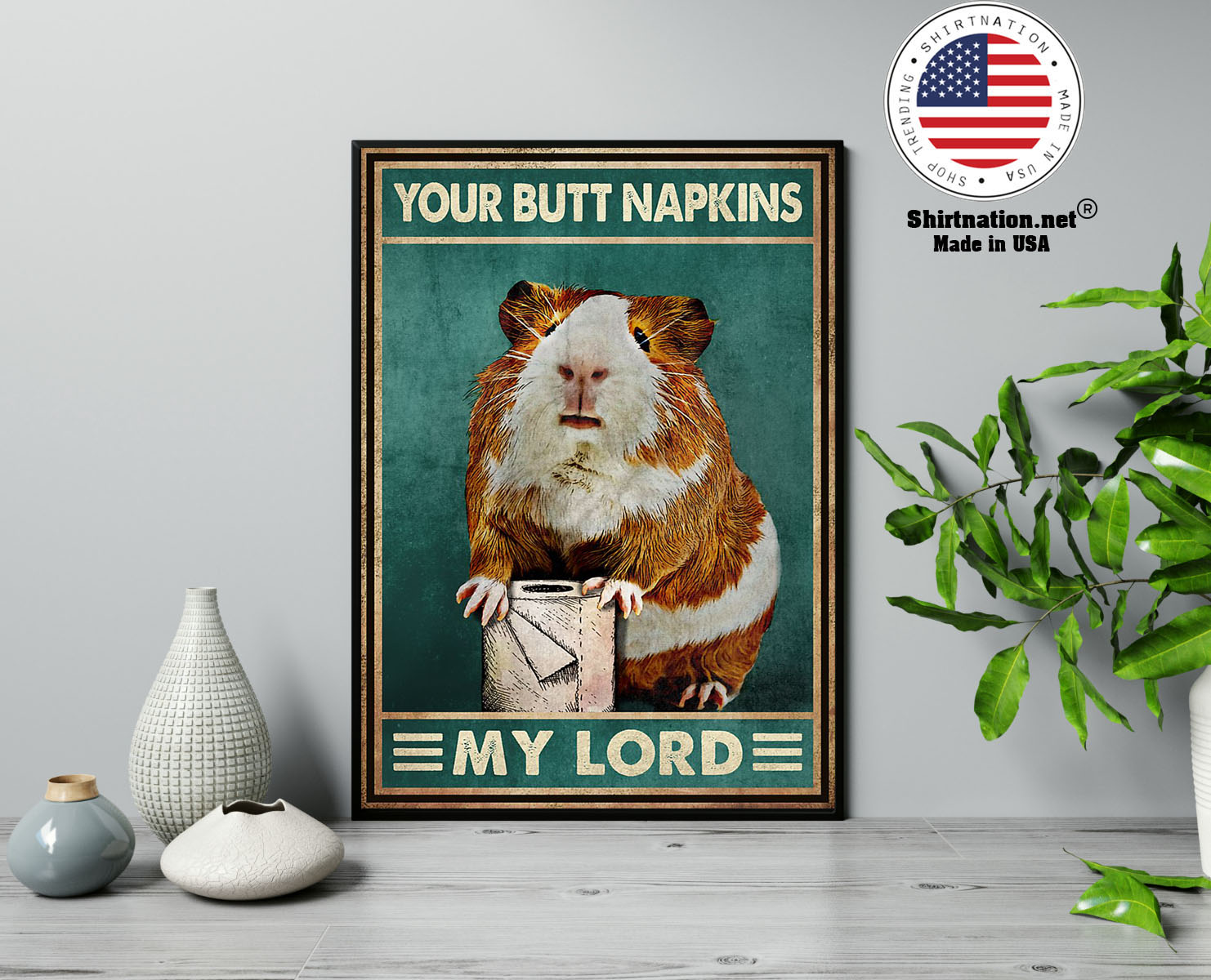 Mouse Guinea pig Your butt napkins my lord poster 13