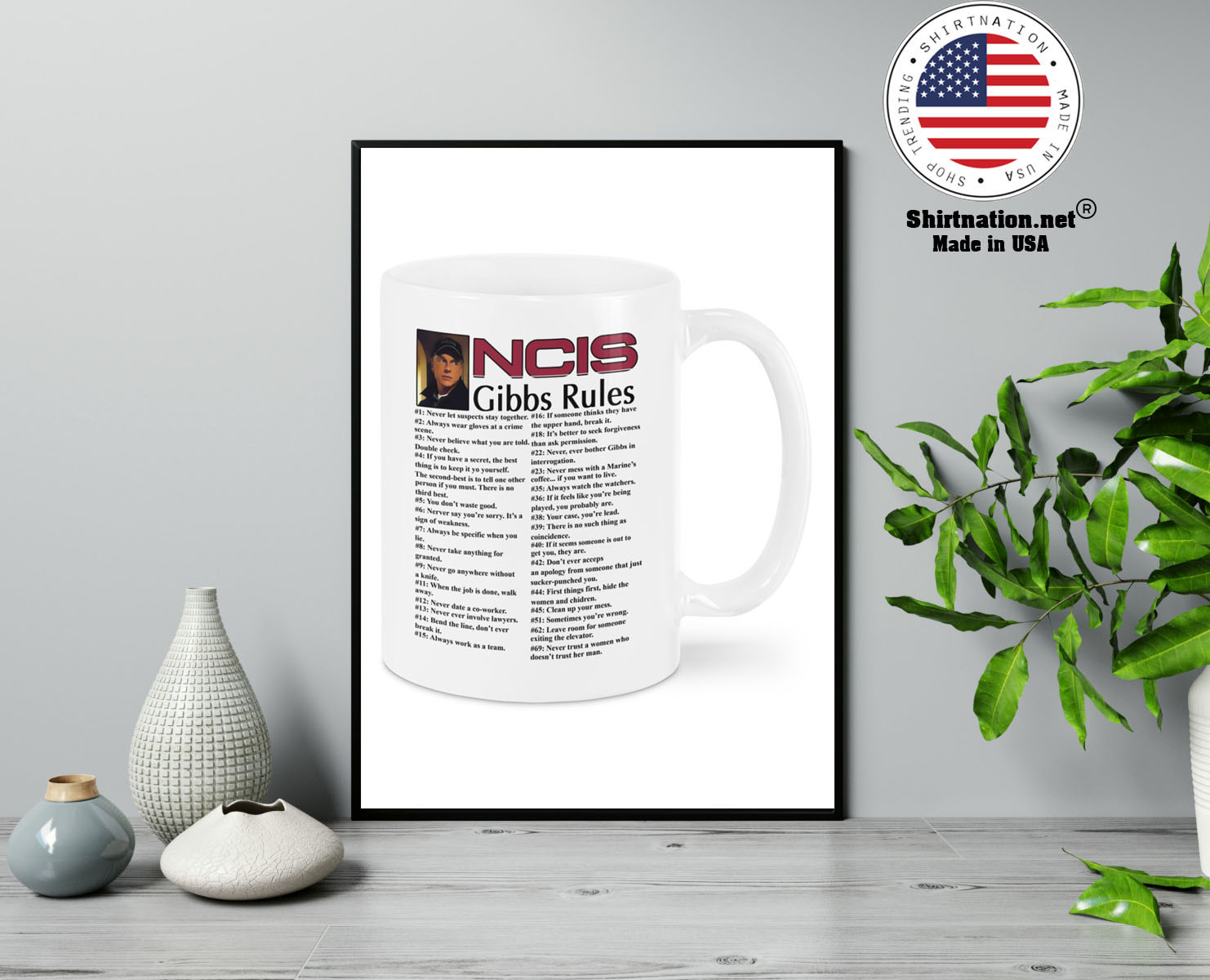NCIS gibbs rules mug 13