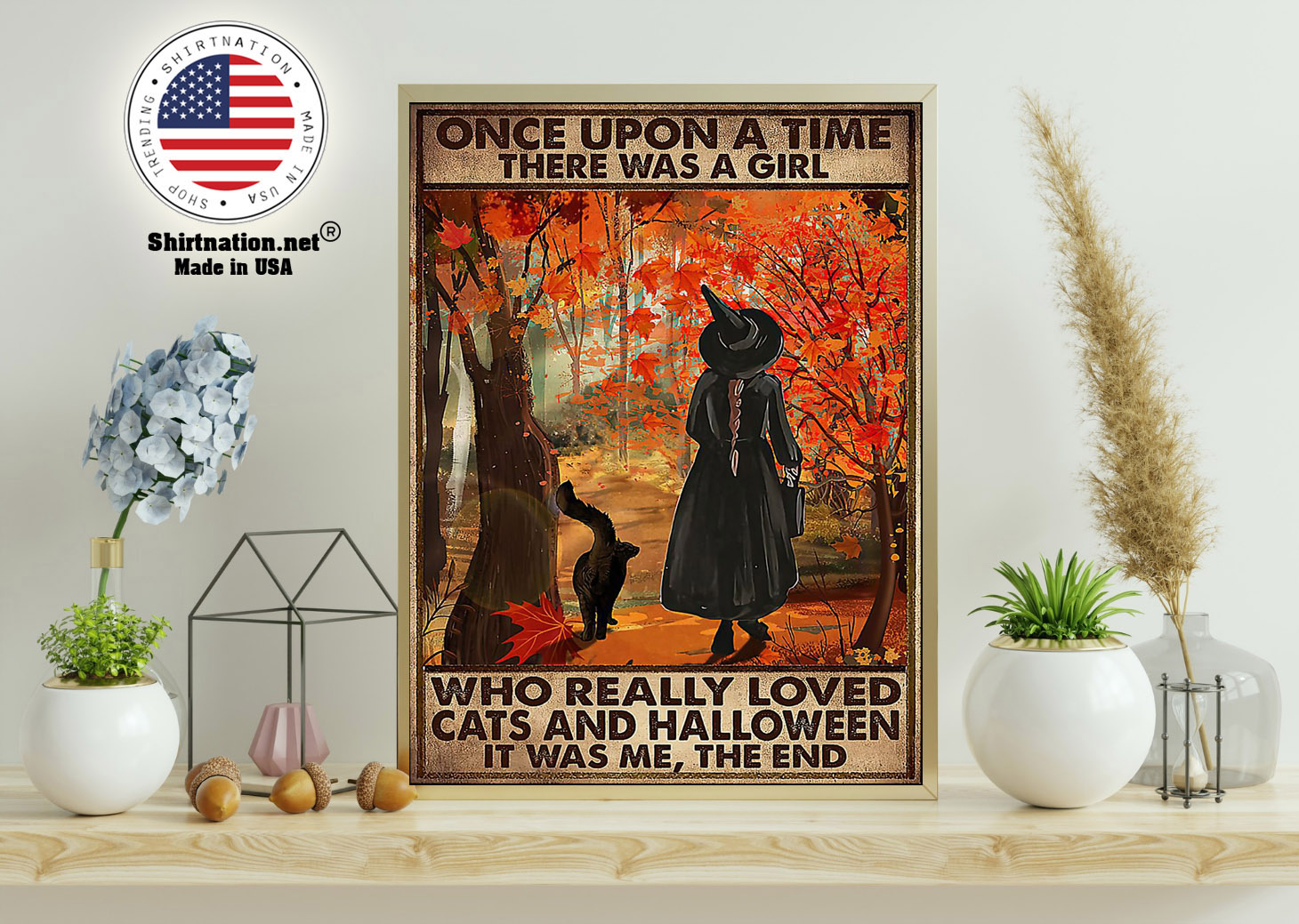 Once upon a time there was a girl who really loved cats and halloween poster 11