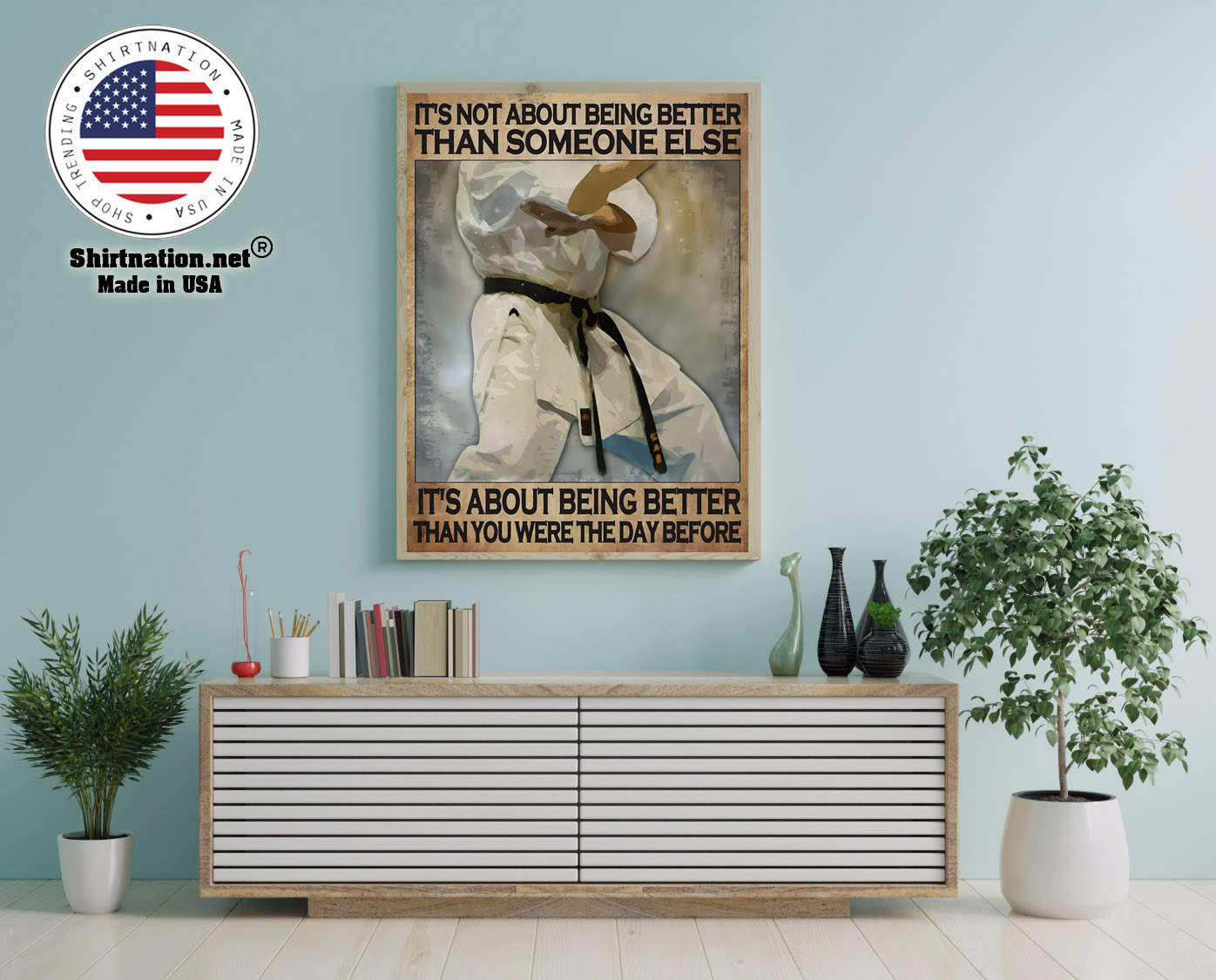 Osu Karate Its not about being better than someone else poster 12