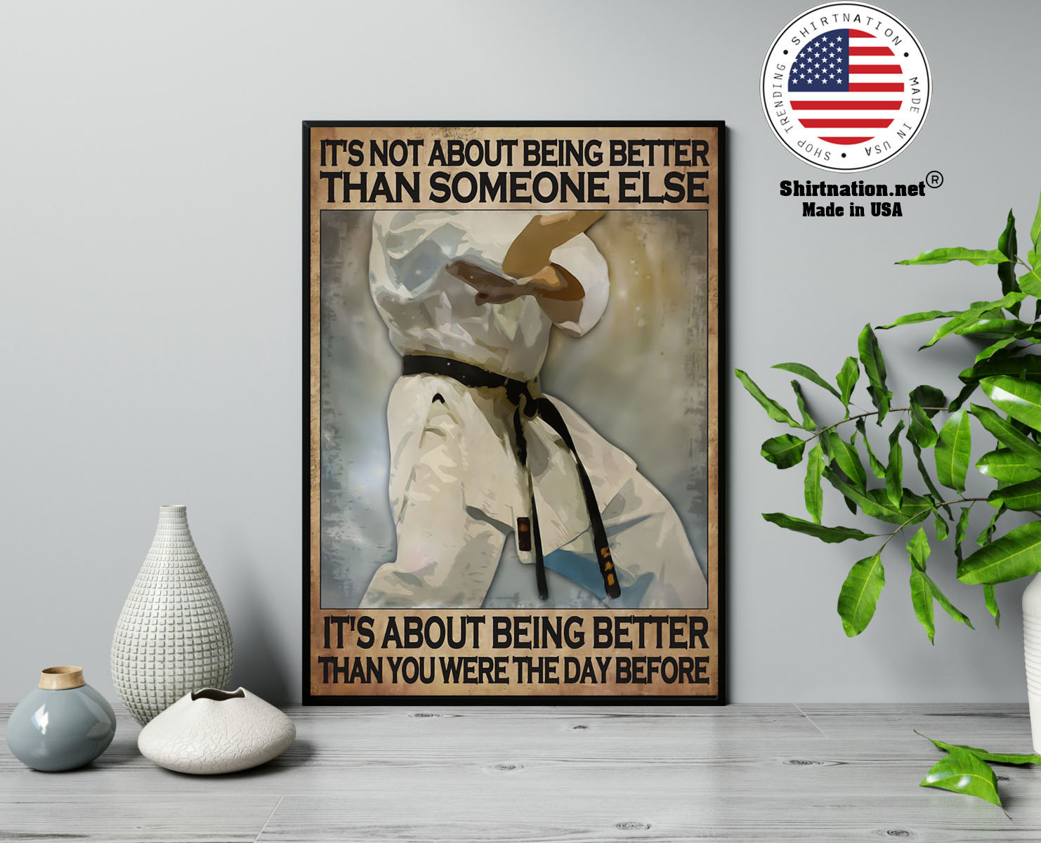 Osu Karate Its not about being better than someone else poster 13