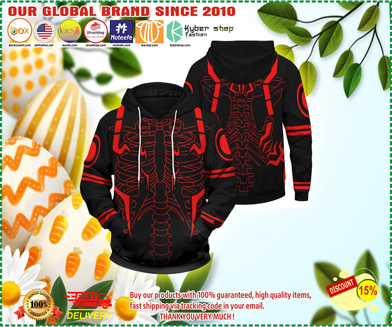 Rib Sukuna 3d over print hoodie 2