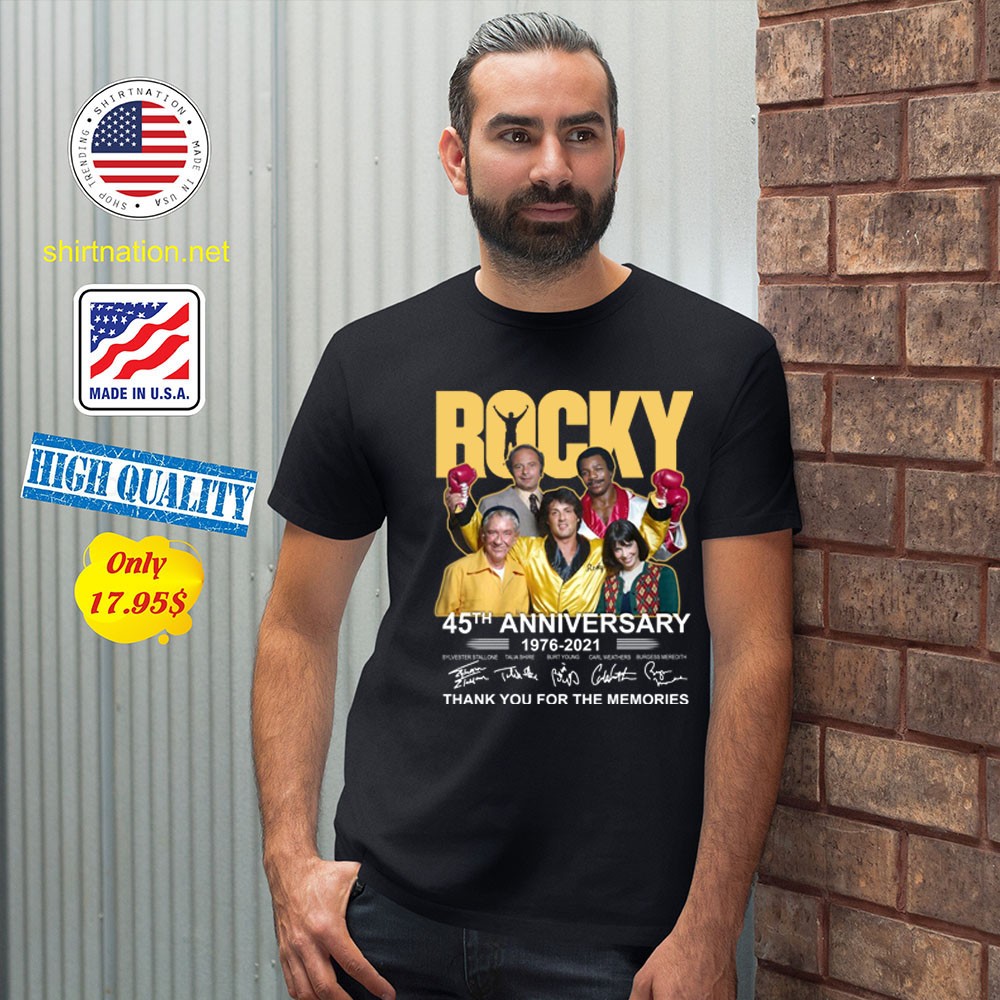 Rocky 45th anniversary 1976 2021 thank you fore the memories Shirt1313 1