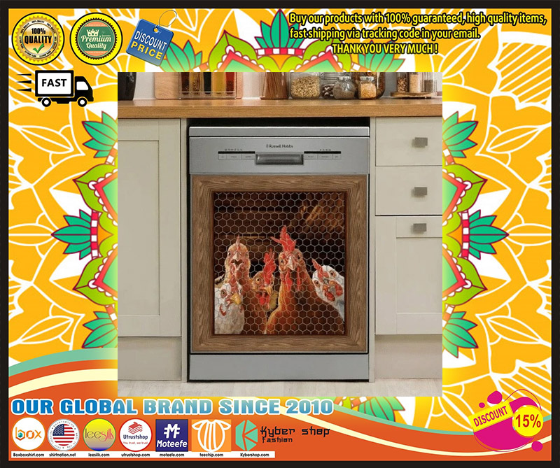 Rooster chicken decor kitchen dishwasher 1 1