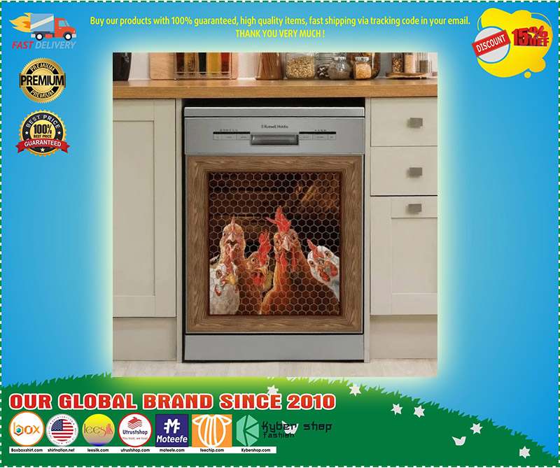 Rooster chicken decor kitchen dishwasher 2 1