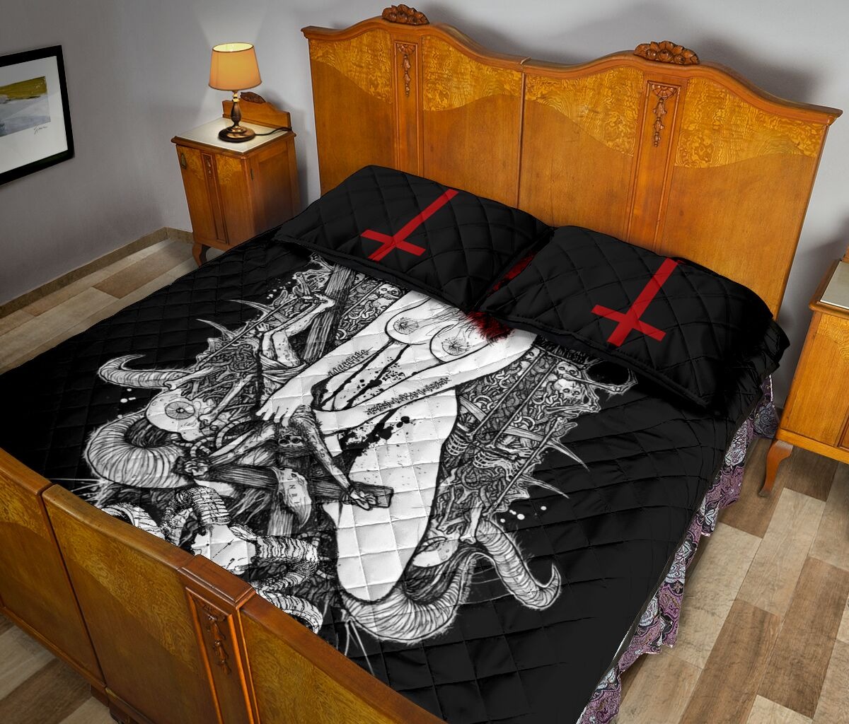 Satan girl bedding set 1