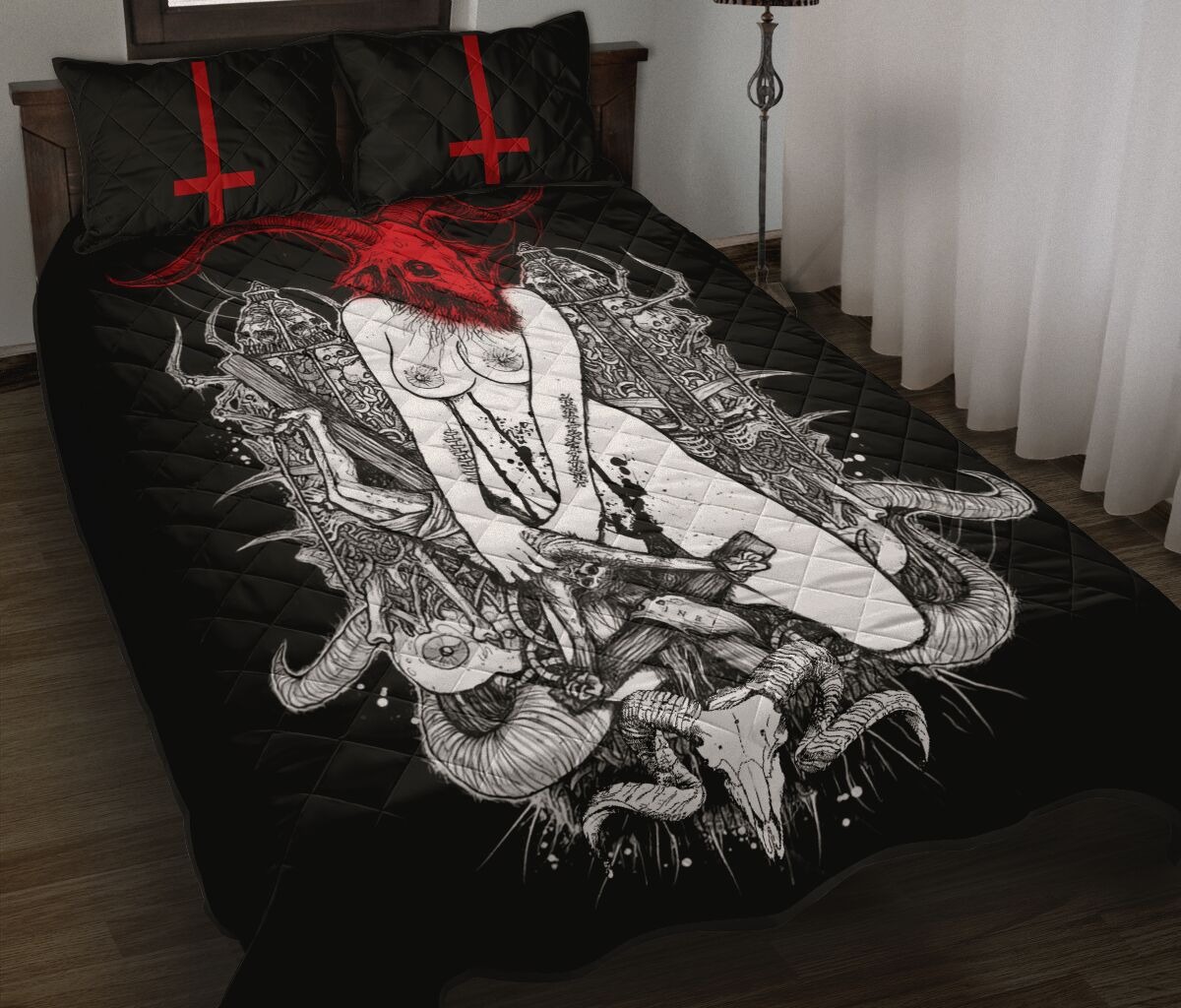 Satan girl bedding set 4