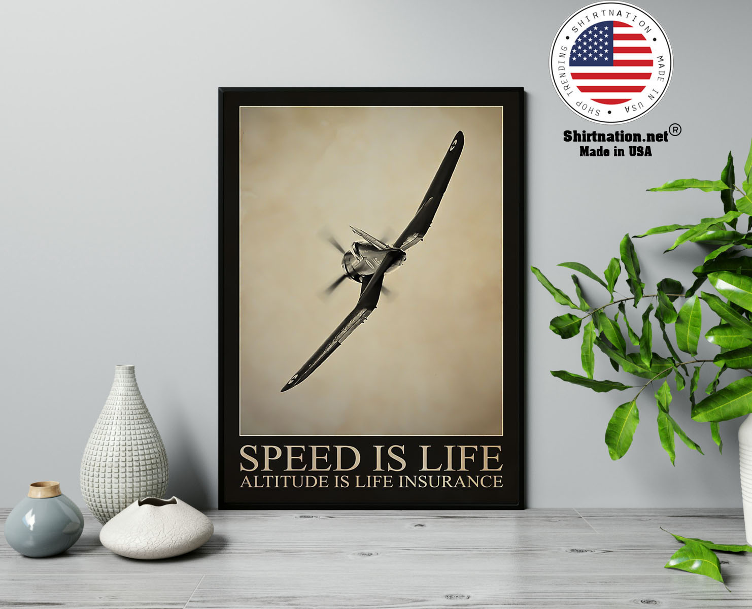 Speed is life altitude is life insurance poster 13
