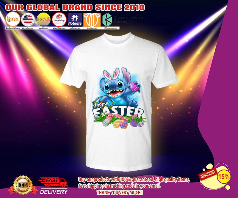 Stitch happy easter day shirt 2