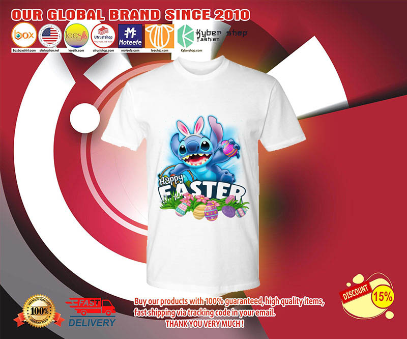 Stitch happy easter day shirt 3