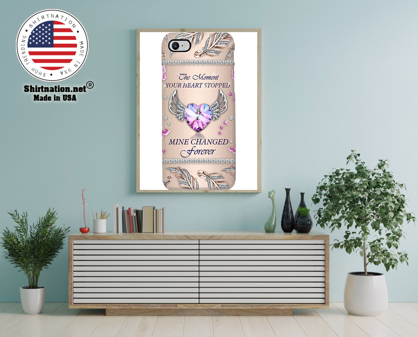 The moment your heart stopped mine changed forever phone case 12
