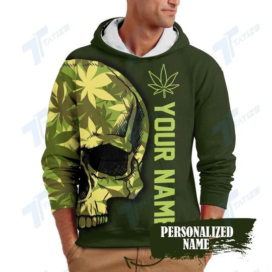 Weed your name thats just how I roll 3D hoodie 1