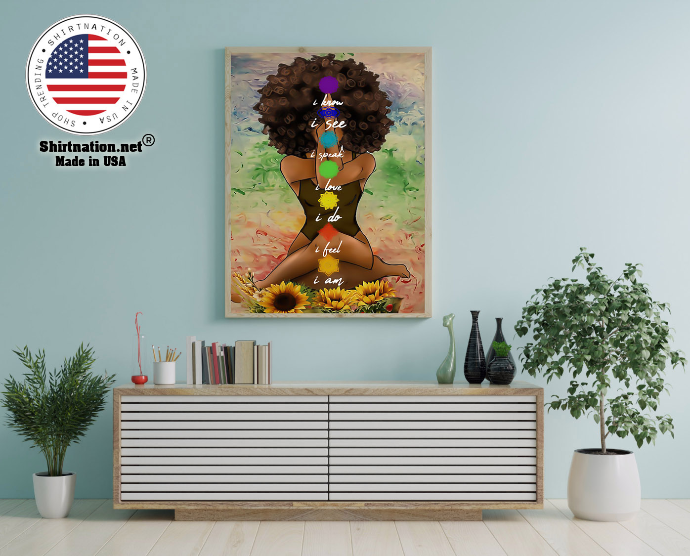 Yoga african american wall art poster 12 1