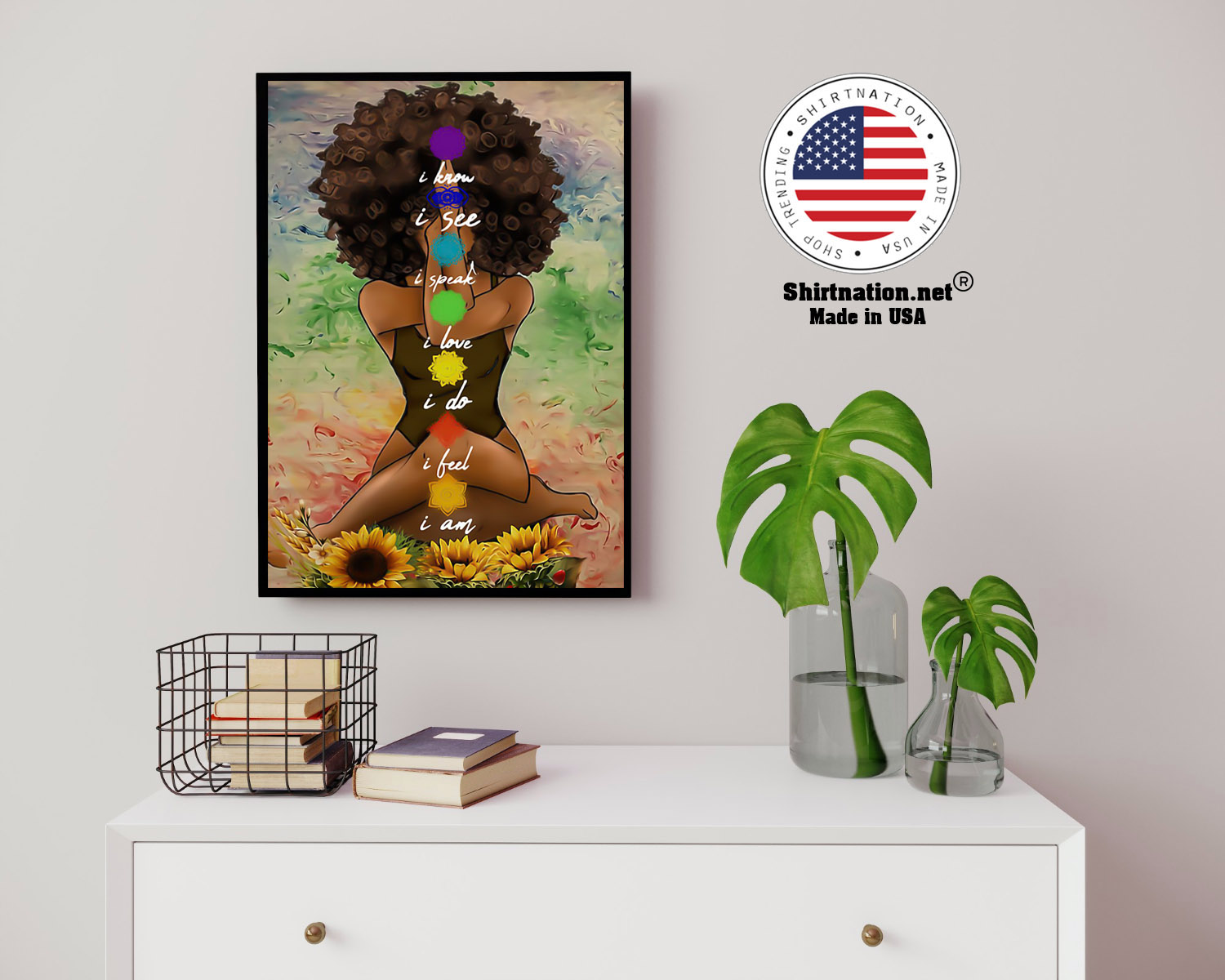 Yoga african american wall art poster 14 1