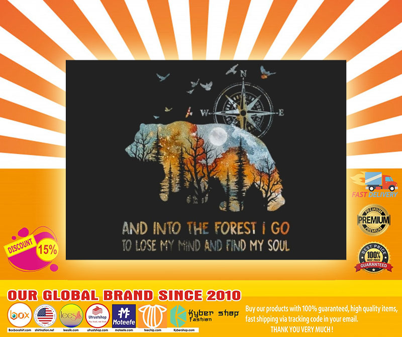 Bear and into the forest I go to lose my mind stickers4
