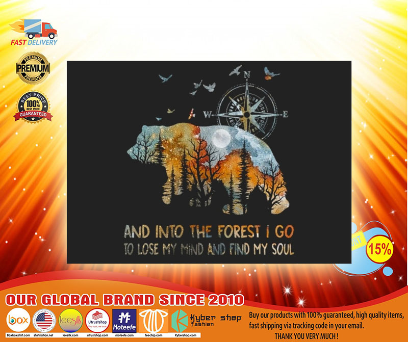 Bear and into the forest I go to lose my mind stickers3