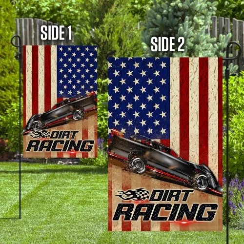 Dirt racing american flag4