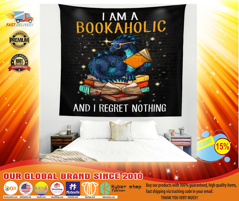 Dragon I am a bookaholic and I regret nothing blanket3