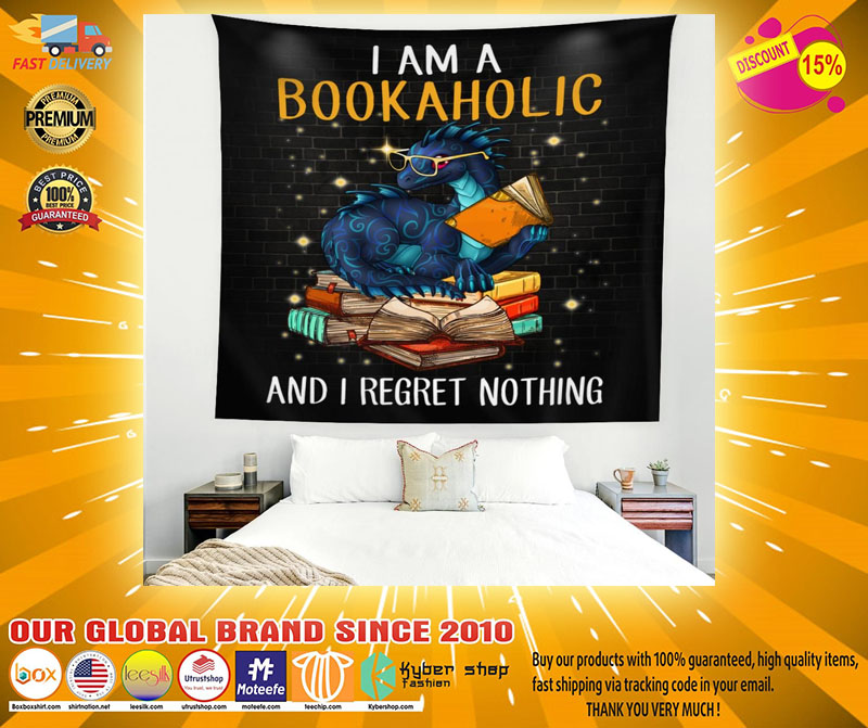 Dragon I am a bookaholic and I regret nothing blanket2