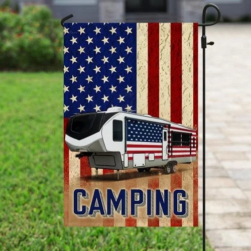 Fifth wheel camper American flag4