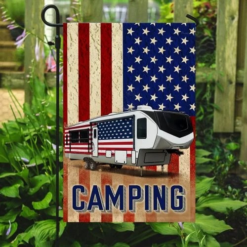 Fifth wheel camper American flag3