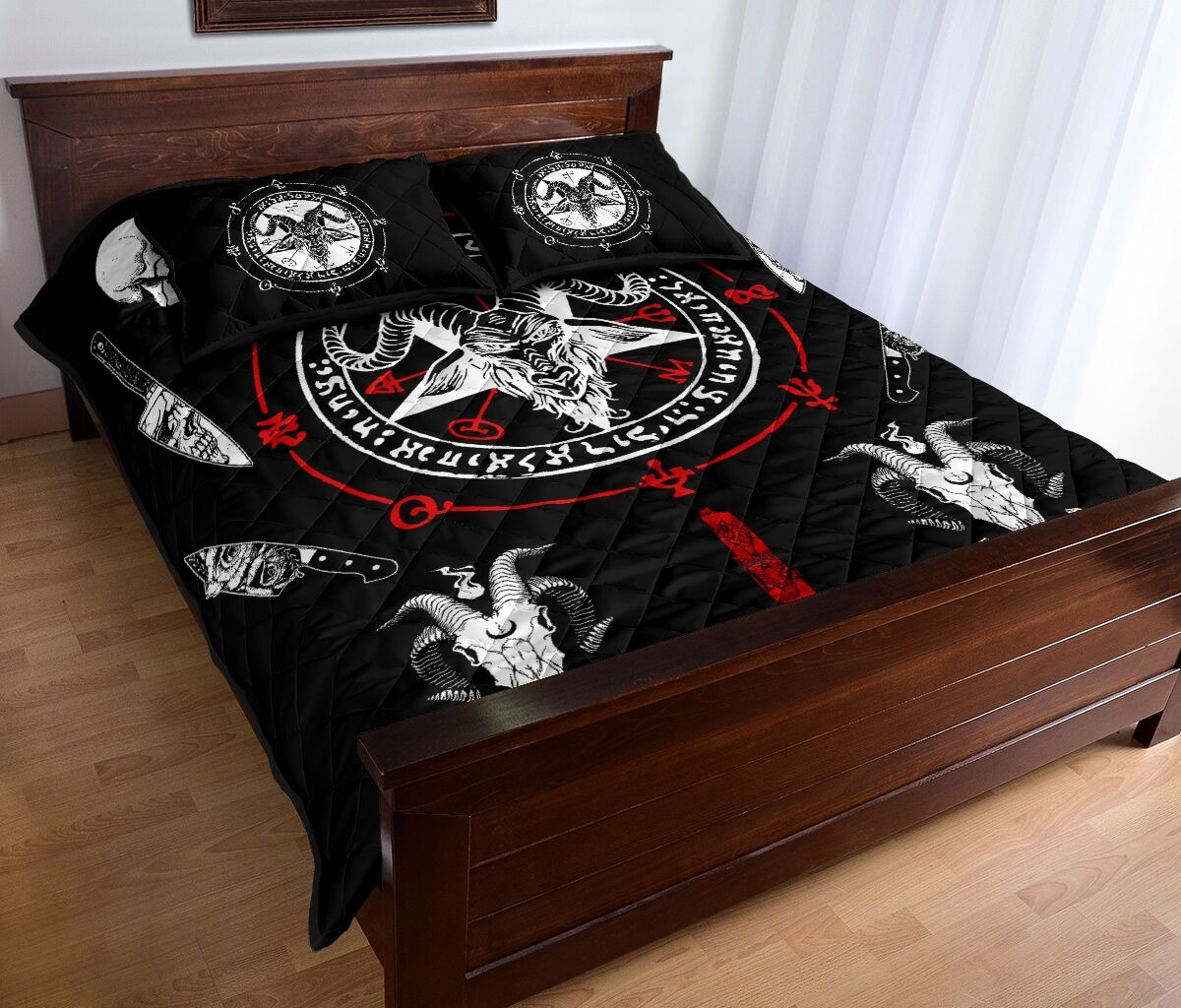 Hail Satan bedding set2