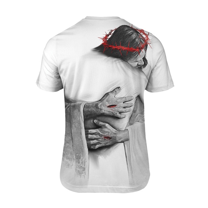 Jesus in the Arm of Lord my everything back 3d shirt3