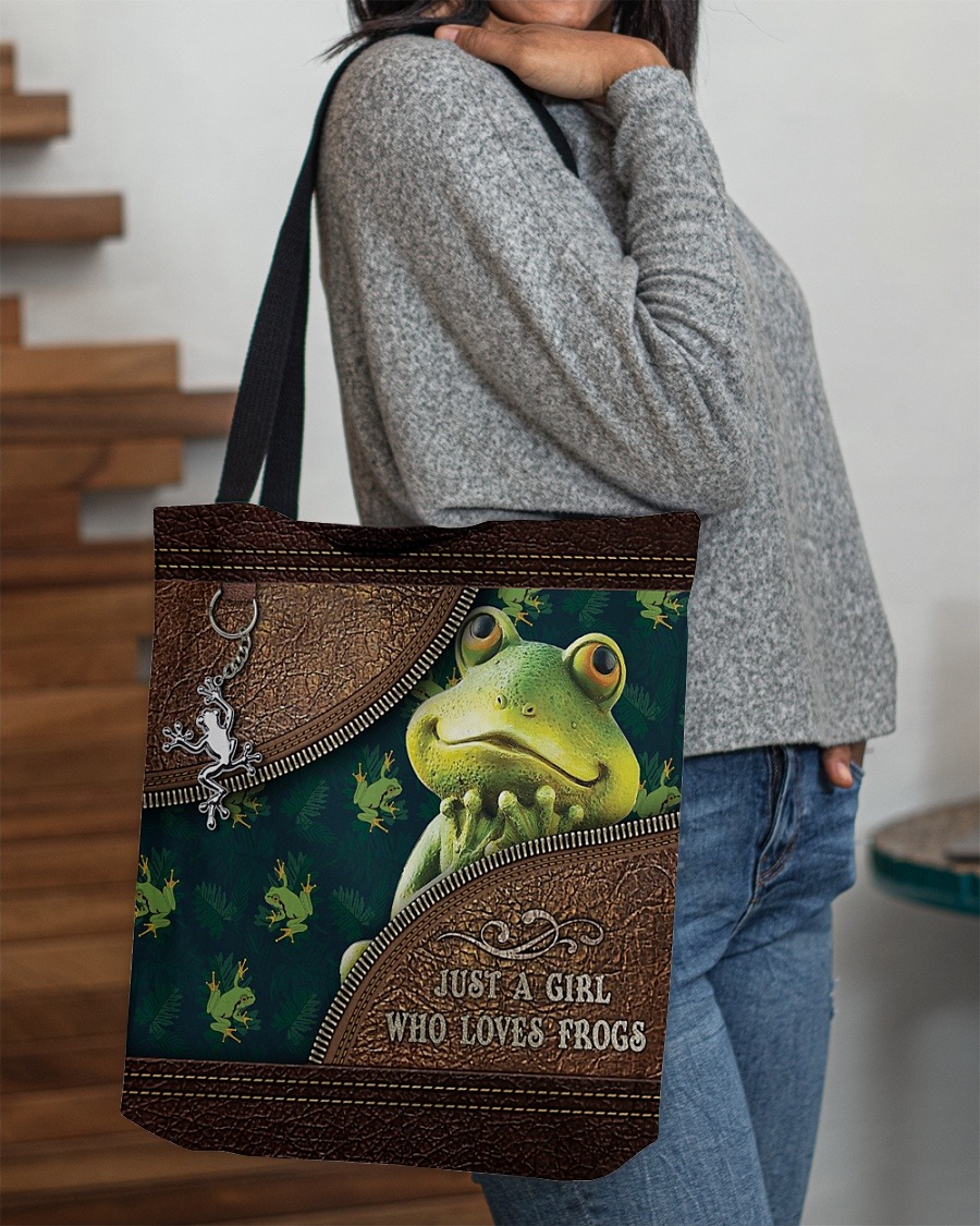 Just a girl who loves frogs tote bag3