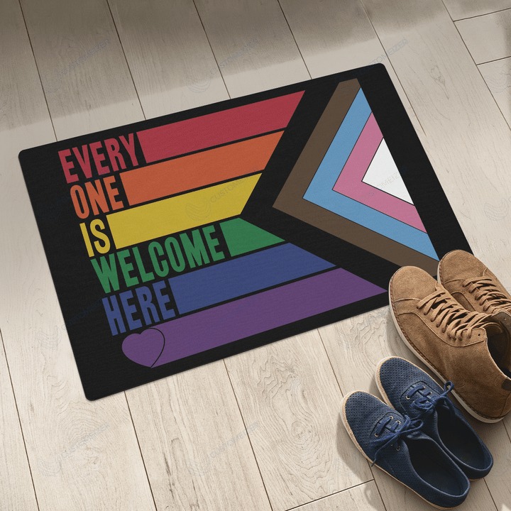 LGBT Everyone is welcome here doormat3