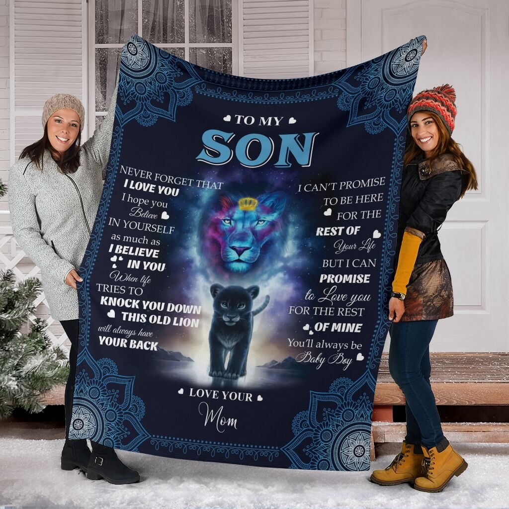Lion to my son blanket4