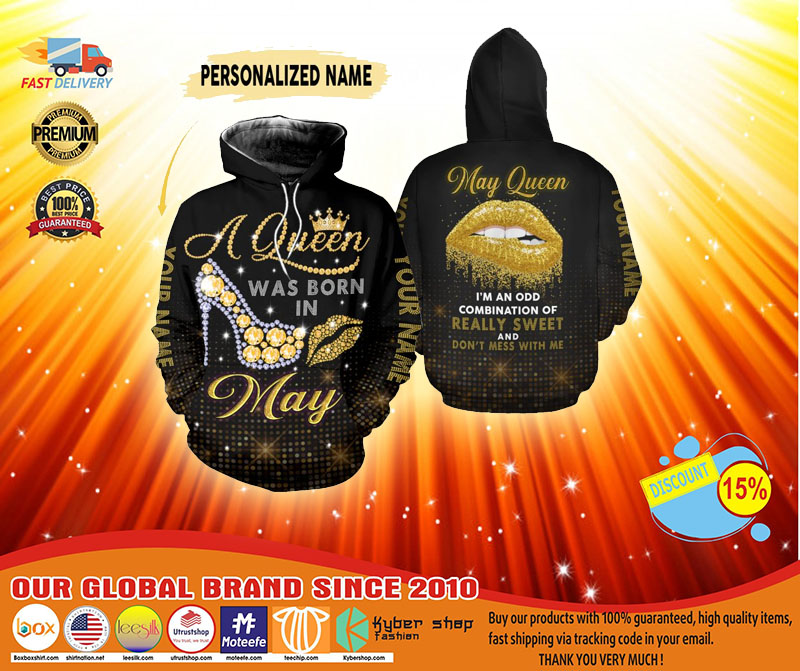 May queen really sweet and dont mess with me custom name 3D hoodie and legging4