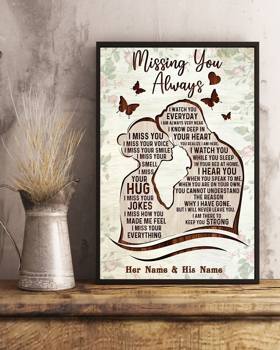Missing you always custom name poster3
