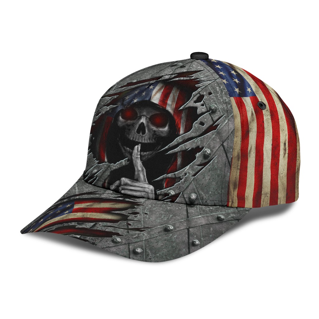 Skull american flag cap2 1
