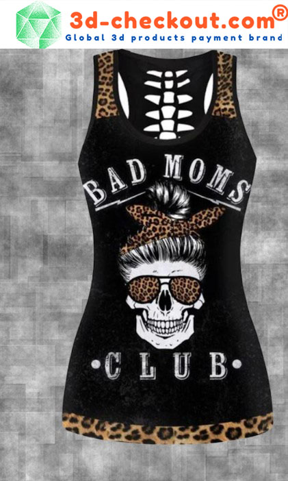 Skull bad moms dark club 3D hoodie and legging3