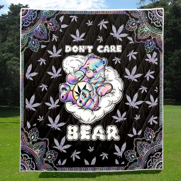 Weed dont care bear bedding set3 1