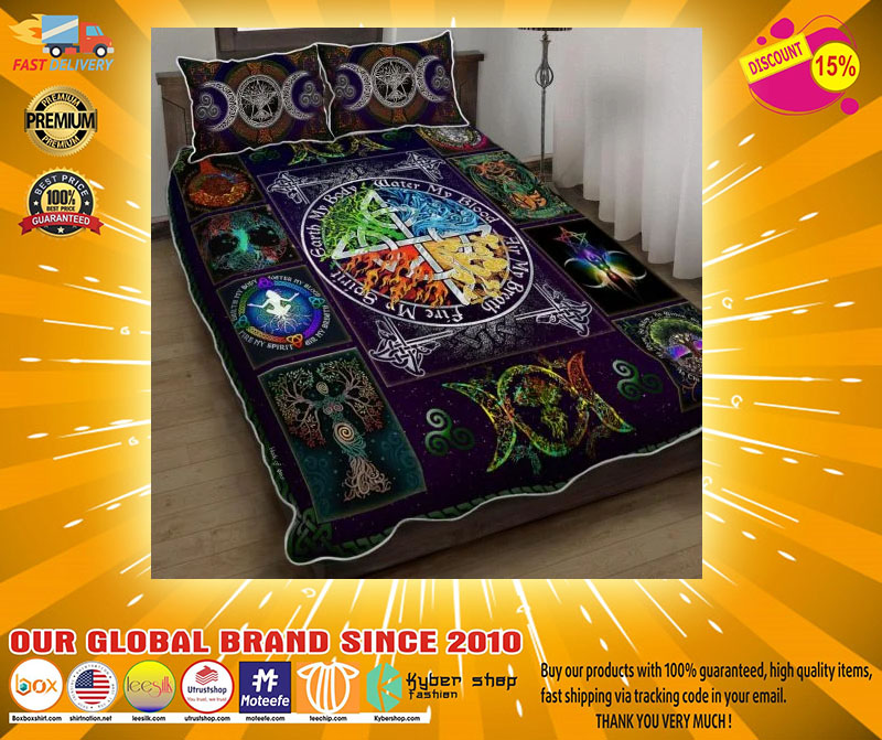 Wiccan witch pagan bedding set4