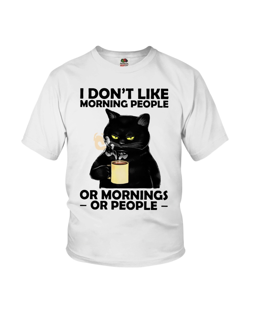 Cat I Dont Like Moring People Or Mornings Or People Shirt78