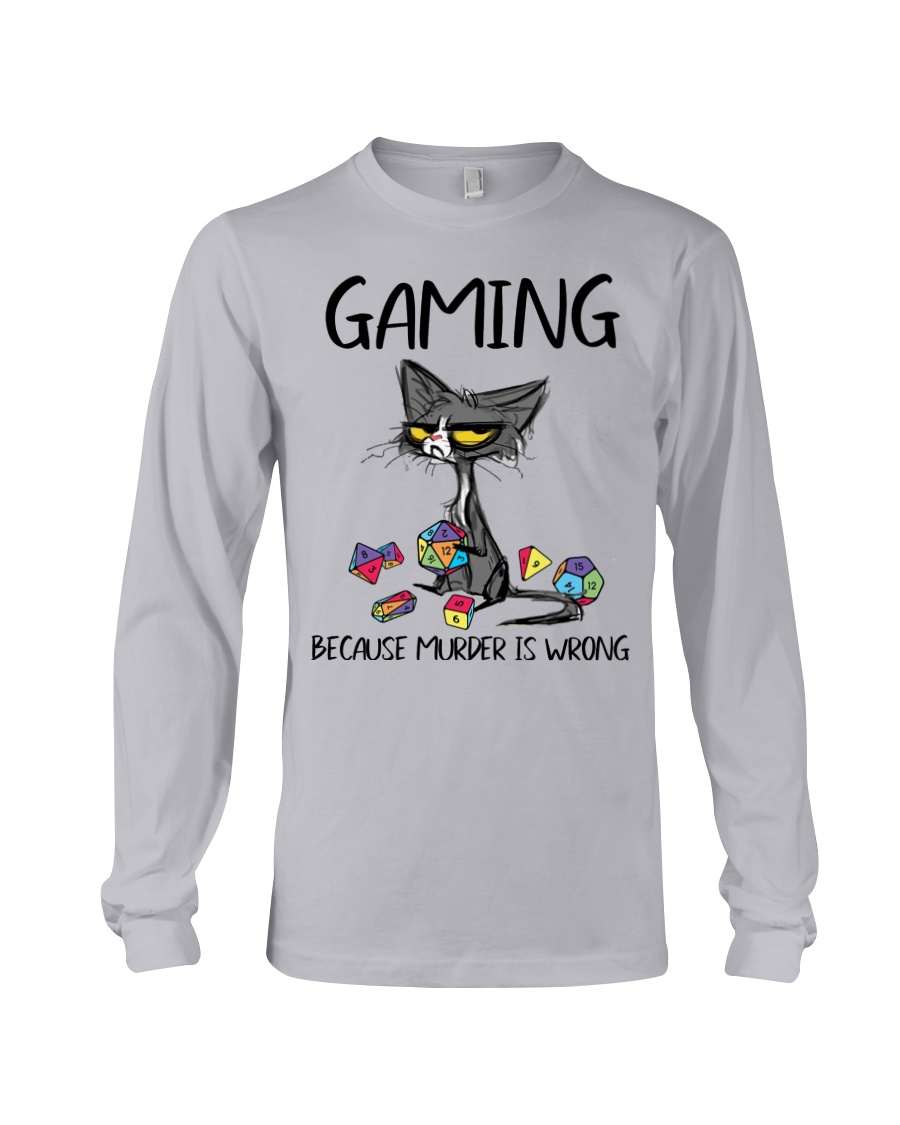 Cat gaming because murder is wrong Shirt8