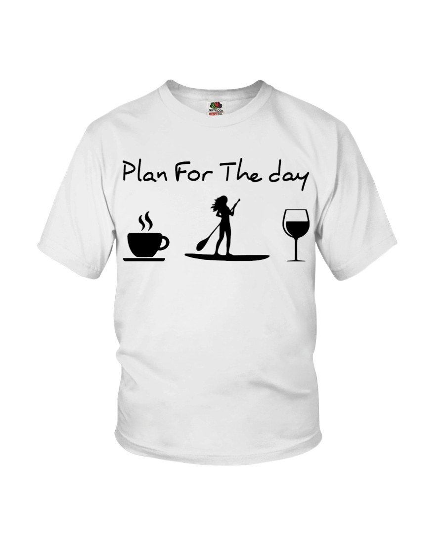 Coffee Paddle Poard Wine Plan For The Day Shirt9