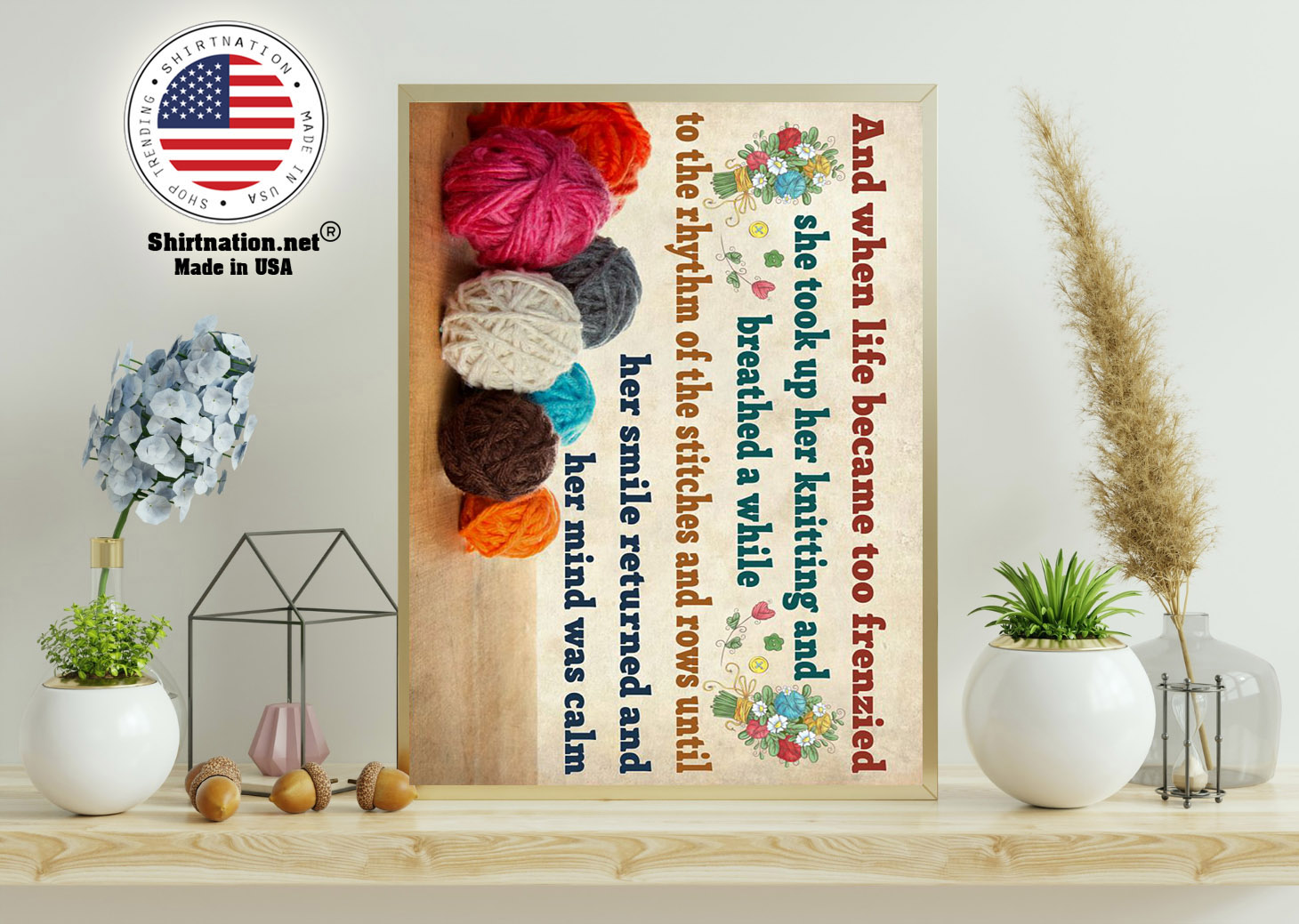 Crochet and knitting and when life became too frenzied poster 11
