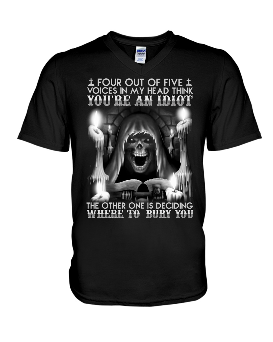 Four Out Of Five Voices In My Head Think Youre An Idiot Shirt4